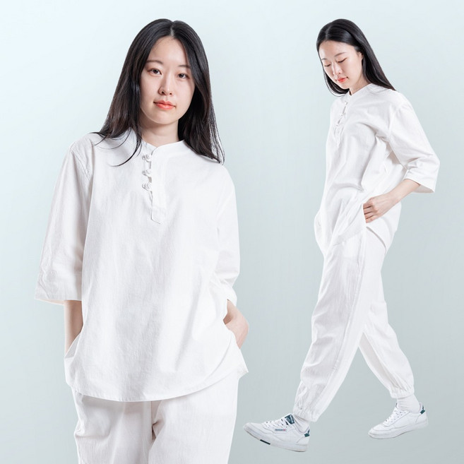 단다니 생활한복 세트 봄 여름 가을 남녀공용 개량한복 법복 절복