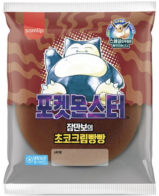삼립 포켓몬스터 잠만보의 초코크림빵빵, 120g, 6개
