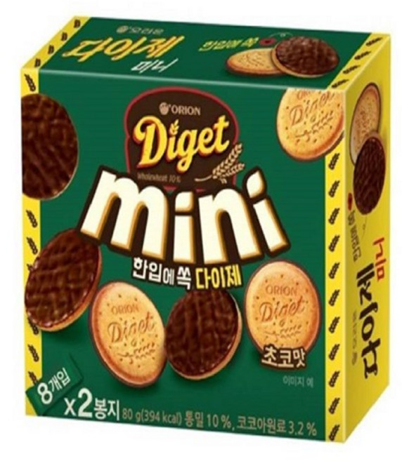 오리온 다이제미니 초코 80g x14, 14개