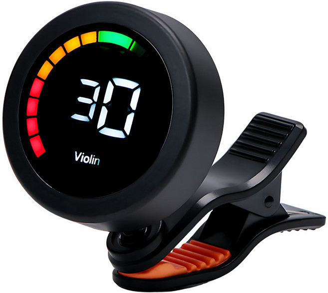 클립 튜너 포크 기타 튜너 바이올린, 1개