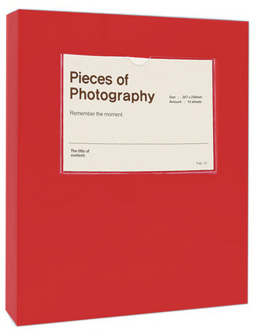 문구백서 초음파 접착식 포토 바인더앨범 50page l 다크레드(흑지), 바인더앨범 (다크레드) 흑지