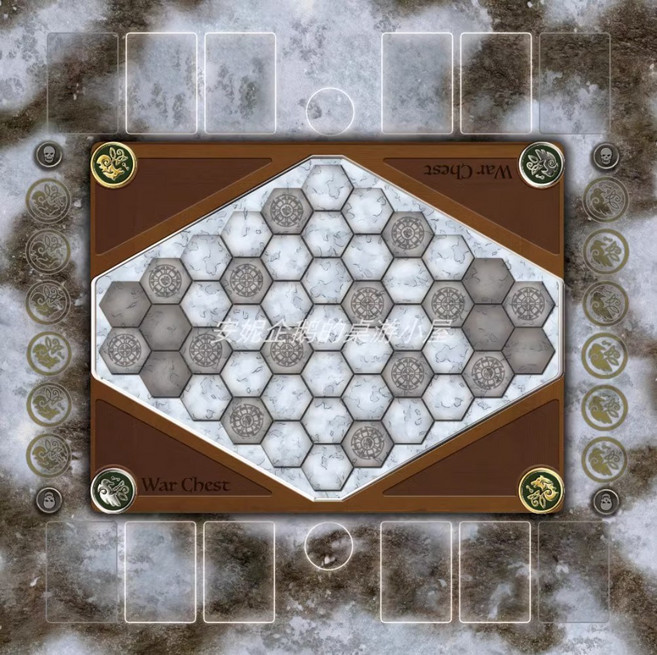 워체스트 보드게임 패드 warchest playermat, 노스랜드 킹스 60x60, 1개