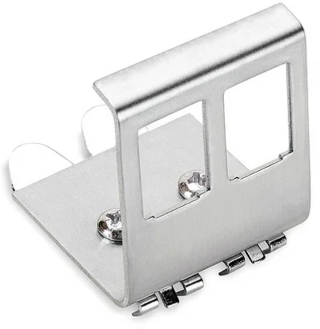 Linkwylan 키스톤 프레임 홀더 DIN 레일 장착 플레이트 전기 배전함 어댑터 1/2/3/4/8 포트, 02 2-Ports, 01 CHINA