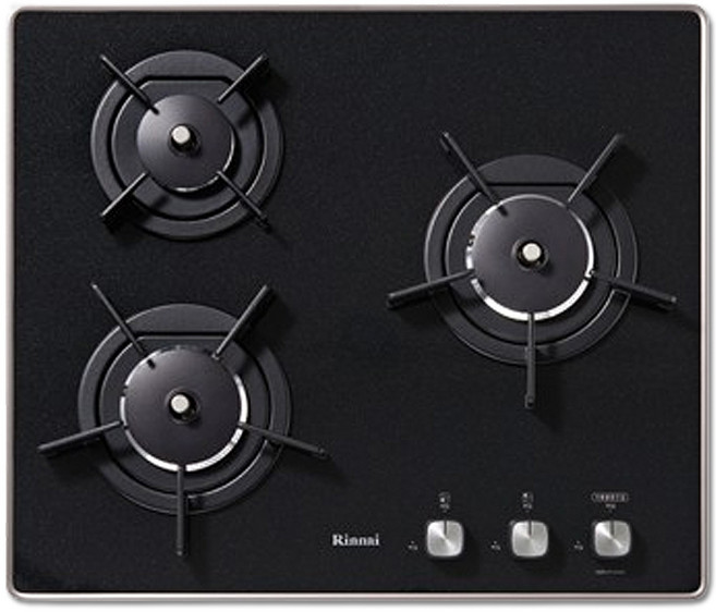 신한유통 린나이 가스쿡탑 RBR-PF3000 3구 빌트인 가스레인지 가스렌지3구 (타공치수 560x480) LNG/LPG 전기식, LNG, LNG(도시가스) / RBR-PF3000