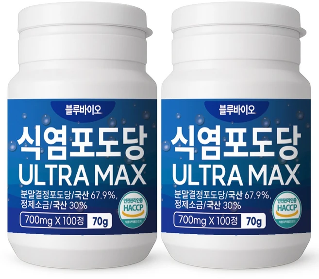 블루바이오 식염포도당 ULTRA MAX, 2개, 100정 - 쿠팡