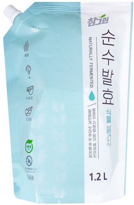 참그린 순수발효 식물 주방세제, 1.2L, 1개