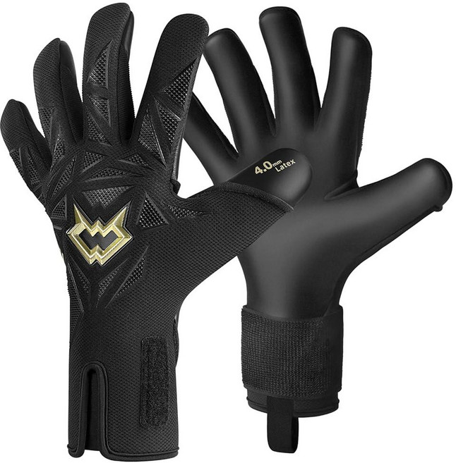 WVVOU 성인 및 청소년용 전문 골키퍼 장갑 축구 통기성 있는 고성능 Guantes De Portero 4+3mm 스티키 슈퍼 그립 라텍스 손바닥 (블랙 7)