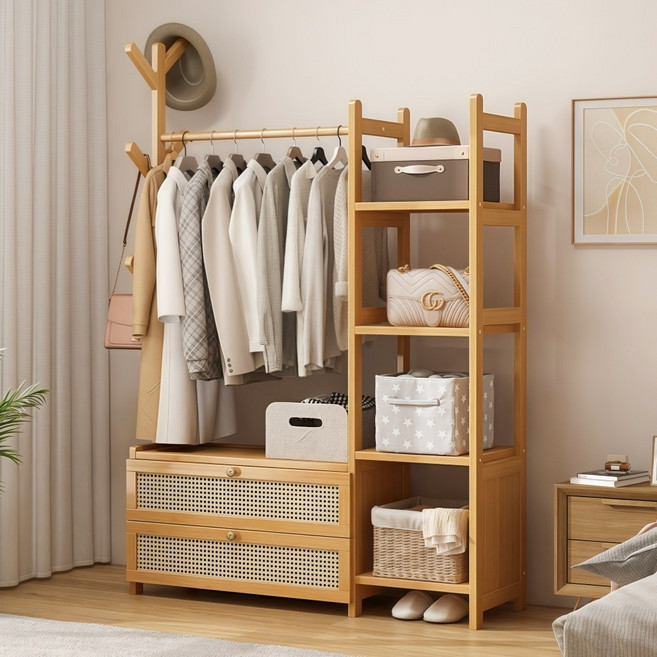 혜신 스탠드 다용도 다기능 수납 옷걸이 옷장 서랍을 달다, A