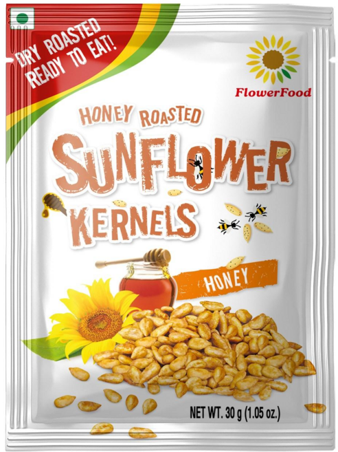 플라워푸드 구운 해바라기씨 꿀맛 소포장 견과, 10개, 30g