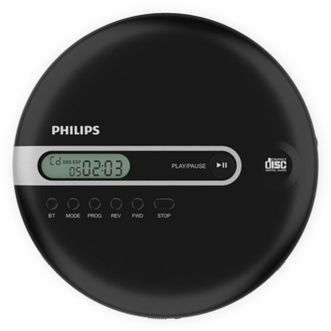 필립스 휴대용 시디플레이어 블루투스 지원 CD 플레이어 포터블 워크맨 정품, EXP2368, EXP2368