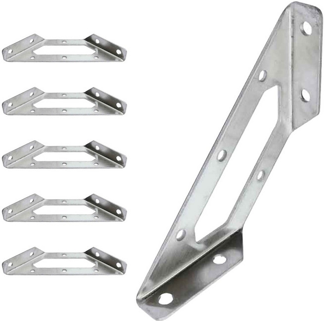 스텐 선반 코너브라켓 보강대 지지대 고정받침대 나사포함, 6개, M