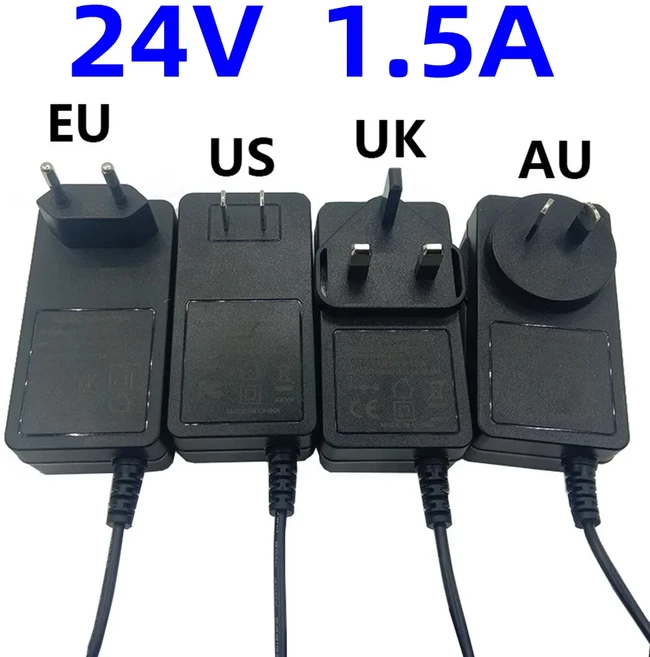 5V 6V 7V 9V 12V 24V 어댑터 스위치 전원 공급 장치 0.5a 1A 2A 3A 4A 5A 6A 충전기 변환기, 02 EU, 21 24V 1.5A