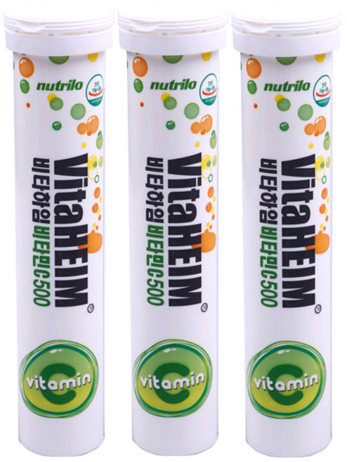 비타하임 발포비타민C 레몬맛, 3개, 20정