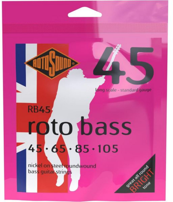 베이스 기타 줄 스트링 로토사운드 RB45 로토베이스 니켈 원형 감김 끈, Single