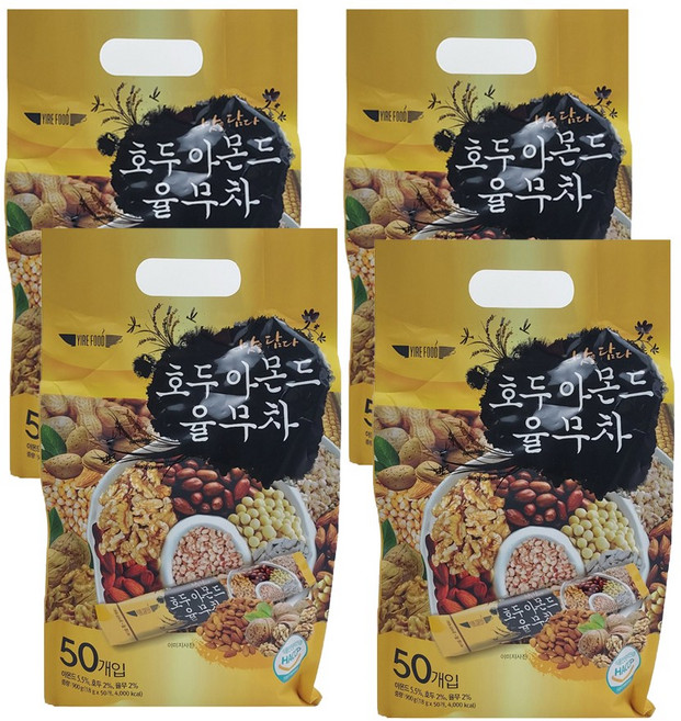 이레에프에스 호두 아몬드 율무차, 900g, 50개입, 4개