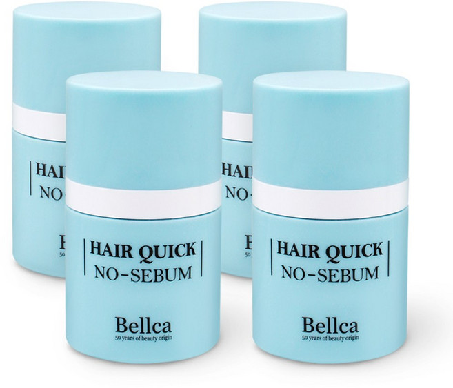 벨카 헤어퀵 노세범파우더 8g 떡진머리 소생템 헤어 전용 노세범 앞머리기름 정수리냄새 SB-0010, 4개
