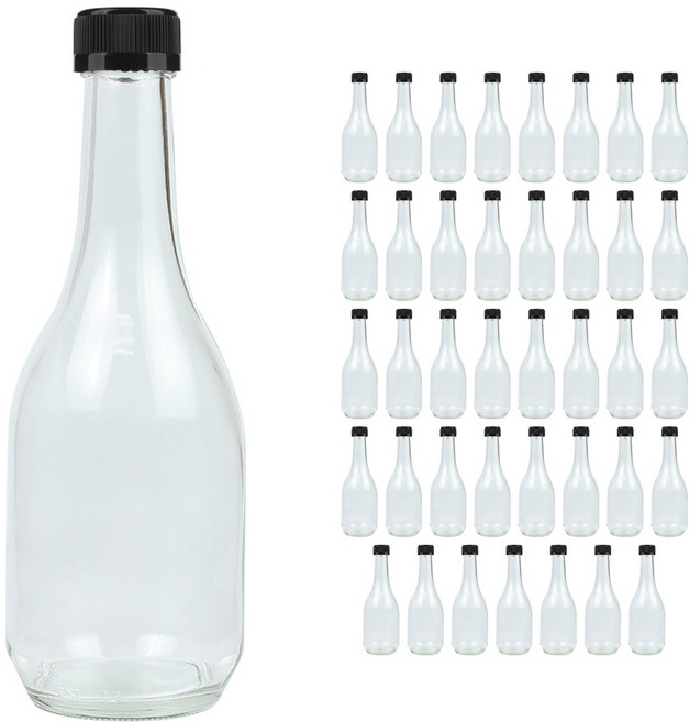 안동소주300 유리병 + 더치캡 1박스 담금주소분 주류병, 40개, 300ml