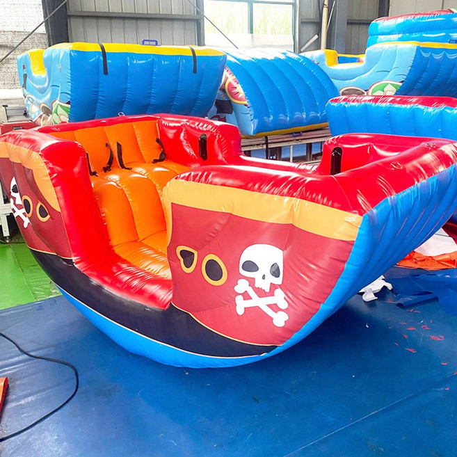 풍선 해적선 시소 에어 바운스 놀이터 바이킹 공기, 해적선 2인승