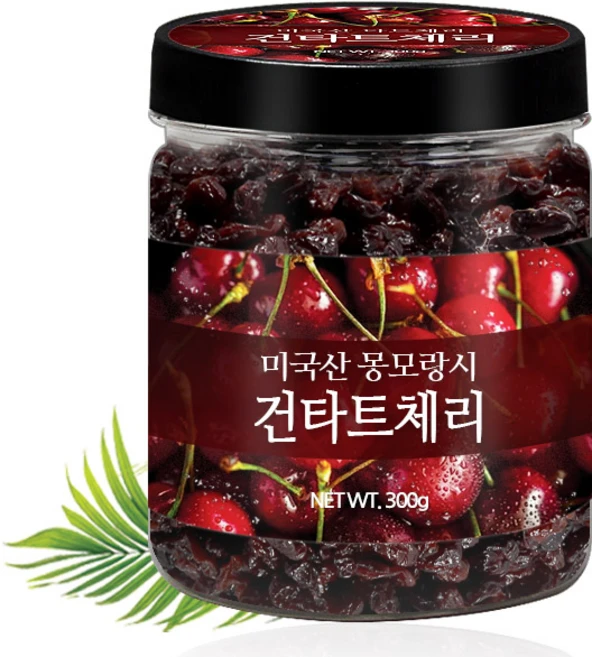푸른들판 몽모랑시 건타트체리 타르트체리 건사우어체리 건조 과일 말린것, 1개, 300g - 쿠팡