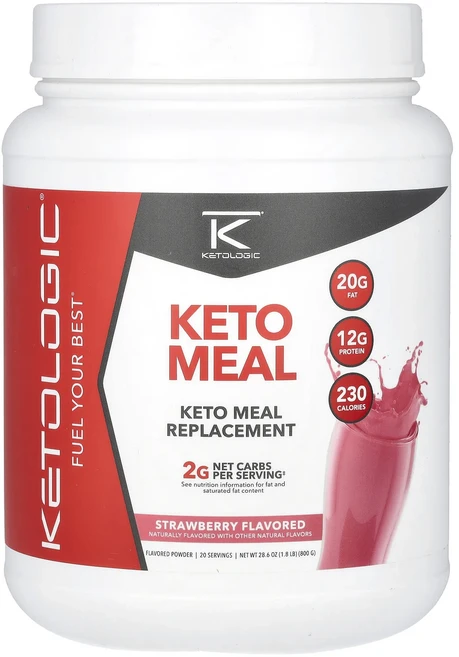 몸관리하세요 겨울입니다 KetoLogic KetoMeal 딸기 맛 800g(1.8lb) 특별관리진행, KetoLogicKetoMeal딸기맛800g18lb, 1개 - 쿠팡