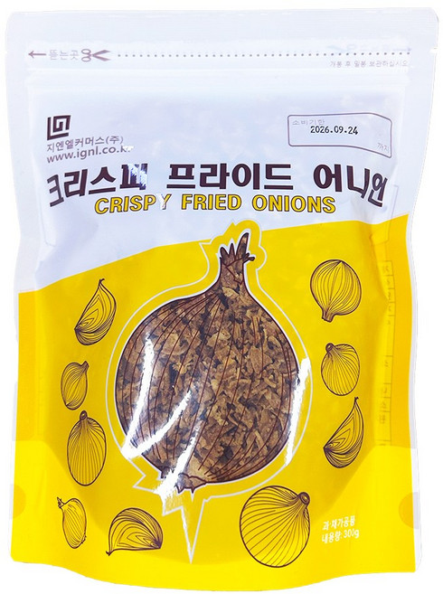 지엔엘커머스 크리스피 프라이드 어니언 300g, 1개