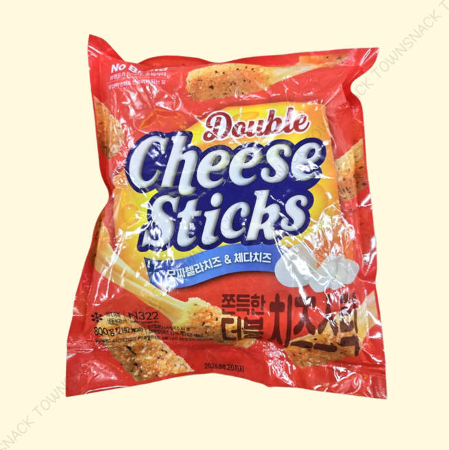 노브랜드 쫀득한 더블치즈스틱800g x 2개, 800g