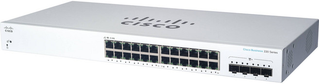 시스코 CBS220-24T 기가 24포트 4SFP SG220-26 대체품, 1개