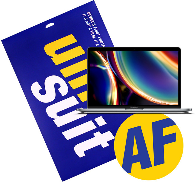 유니슈트 2020 맥북프로 13형 고급형(A2251) 올레포빅 클리어 액정보호필름 2매(UT191725), 1개