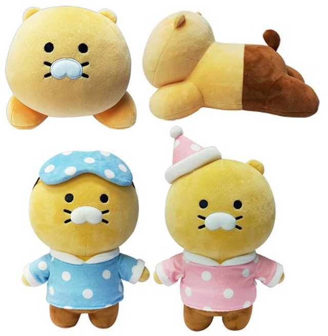 KC인증 카카오 춘식이 굿나잇 바디 필로우 인형 30cm 모찌 라잉 쿠션, 굿나잇 핑크