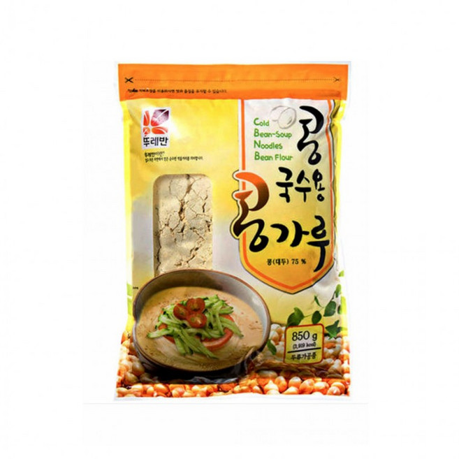 뚜레반 콩국수 검은깨 깊고 고소한 맛 콩국물 생식 선식 쉐이크 콩가루 콩물 850g, 1개