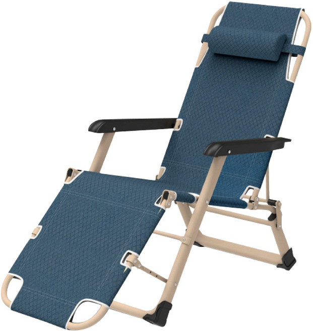加寬折疊躺椅, 加寬躺椅-藏青色/(一張訂單限下一個)