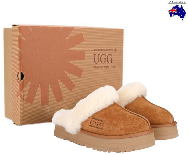 3위 - Australian UGG OZWEAR 어그 디스케트 여성 겨울 방한 털슬리퍼 1122550-CHE