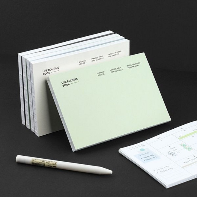 대시앤도트 라이프 루틴 북 플래너 (6개월), 03. 페일 블루, 1개, 색상