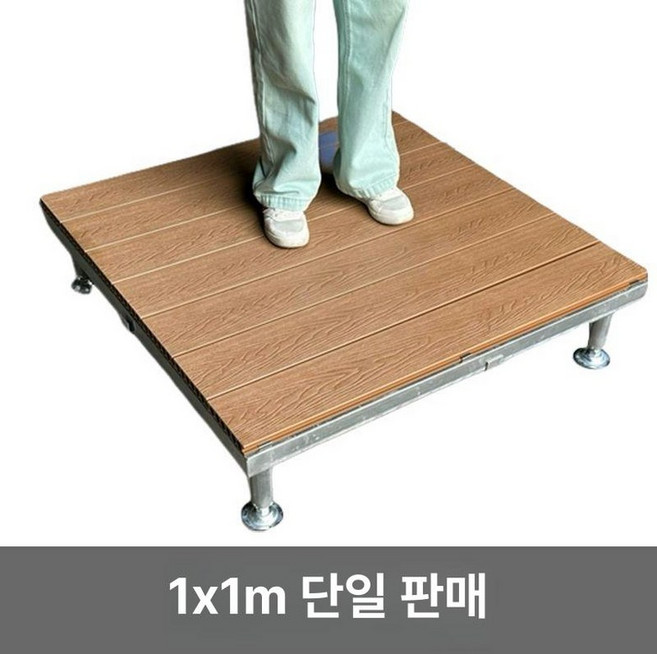 조립식 평상 옥상 대청마루 야외 다다미 펜스 화원 파고라 들마루 대나무, 1x1m