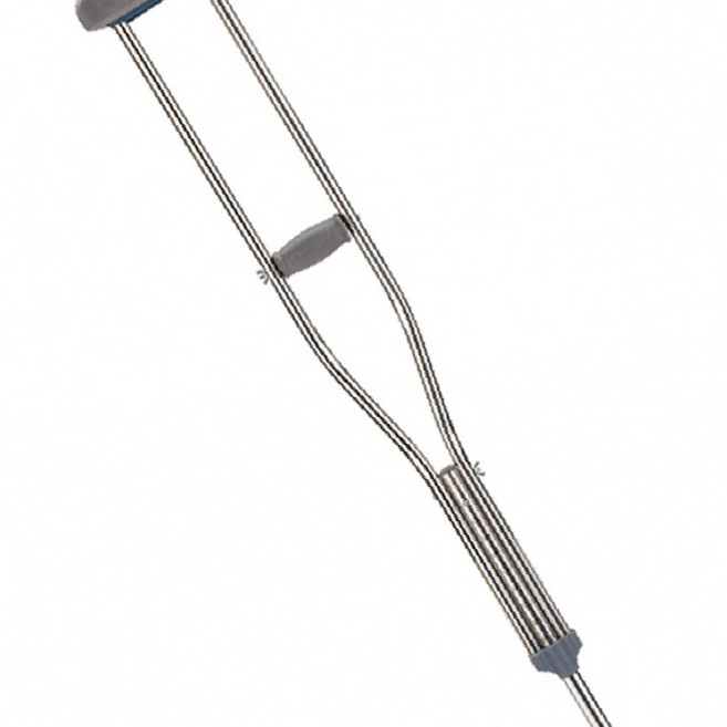 알루미늄 목발 걷기 보조 지팡이 재활 용품 경량 조절, 1개, ***알루미늄색*