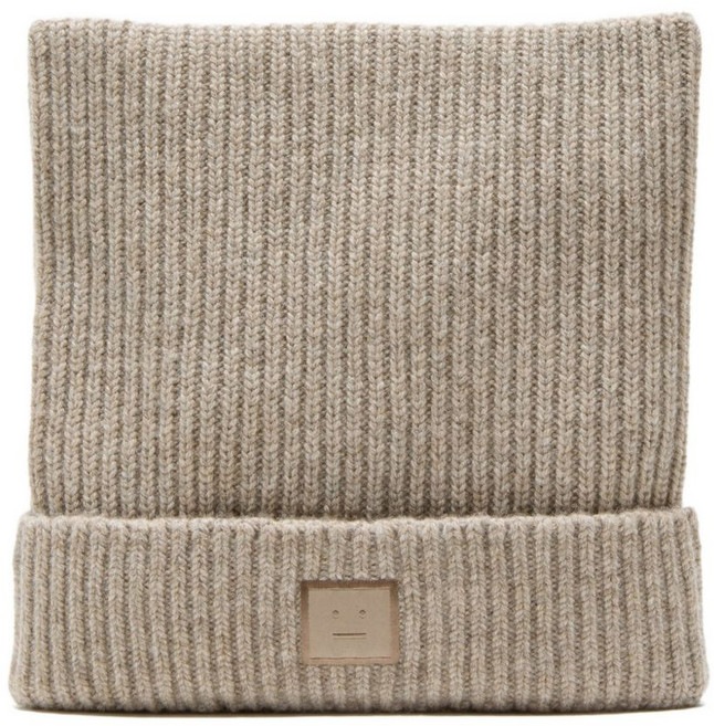 아크네 스튜디오 골지 페이스 패치 비니