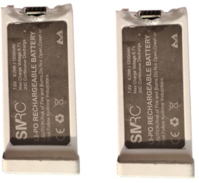 드론 날개 ICAT1PRO 4K GPS 브러시리스 접이식 RC 예비 1200mAh USB 충전 ICAT 1PRO 쿼드콥터용, 2.2PCS Battery, 1개