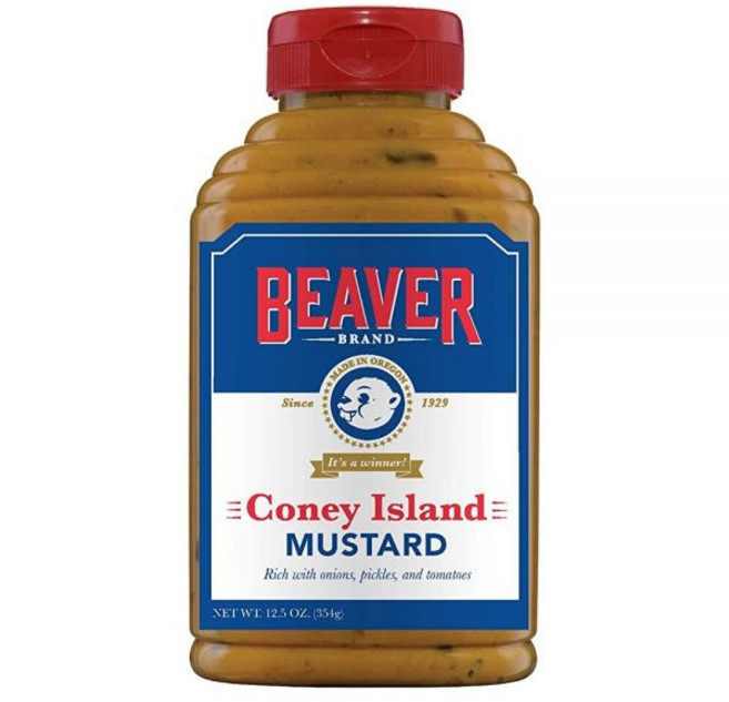 Beaver Coney Island 핫도그 머스타드 354.4g(12.5온스) 스퀴즈 보틀 (6팩) 202291, 354g