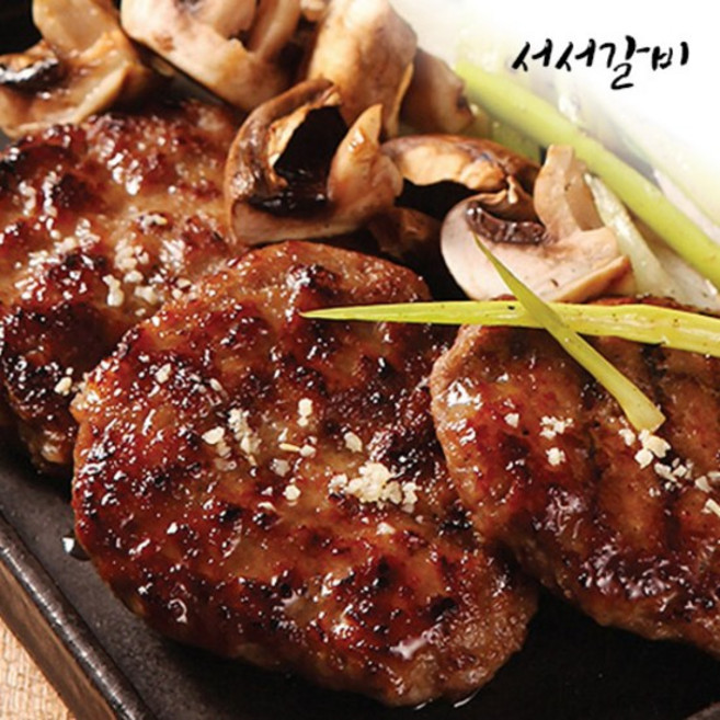 서서갈비 국내산돈육 육즙팡팡 떡갈비 400g x 2팩 또는 4팩, 2개