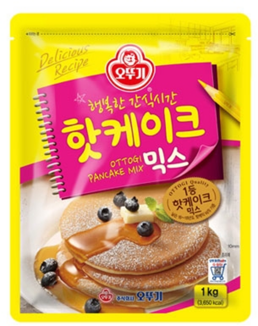 예이니식품 오뚜기 핫케이크 가루 (500g) 믹스호떡쿠키도너스, 500g, 2개
