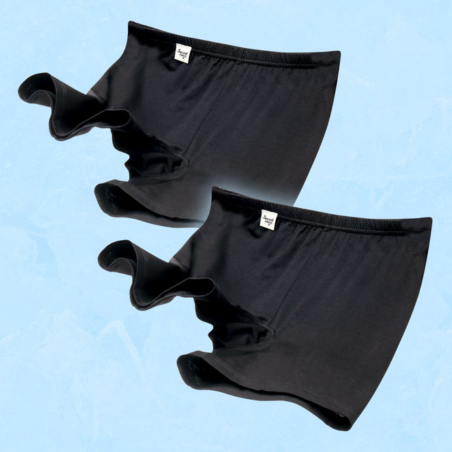 시크릿레스트 들러붙지 않는 국산 모달 사각 팬티 2p