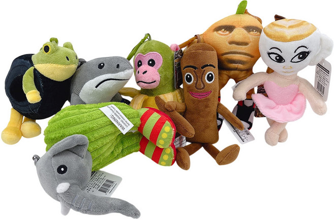 토이즈데이 이탈리안 브레인롯 봉제 애착 인형 가방고리, 1세트, 7종, 20cm