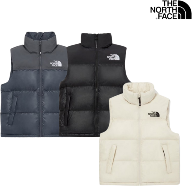 노스페이스 패딩조끼 여성 남자 눕시 온볼 베스트 초겨울 캠핑 블랙