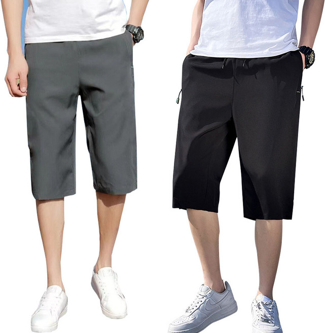 클라민 남자 7부 반바지 트레이닝 바지 2P