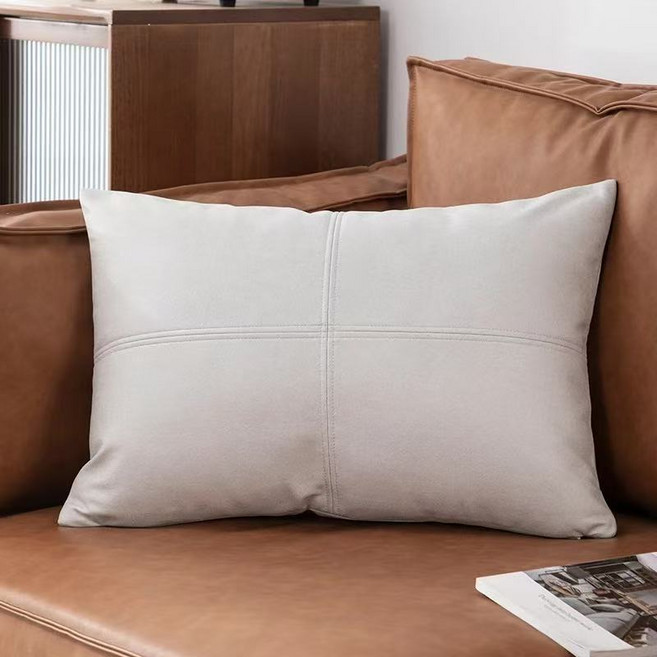 ZCBV소파가죽쿠션 직사각 베개 솜포함 북유럽 쇼파 디자인ZCBV, F. 그레이