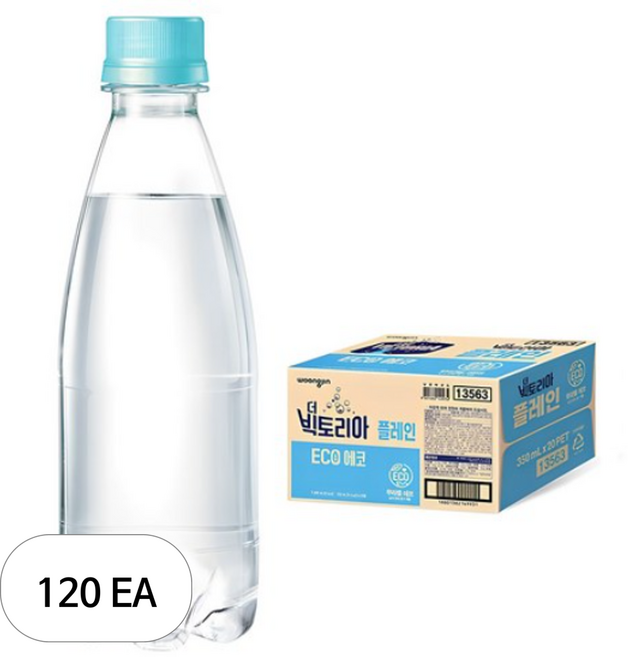 웅진빅토리아 탄산수 플레인, 350ml, 120개