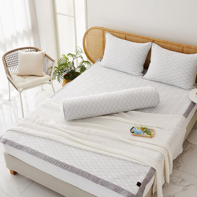 휴비스 듀라론 냉감패드 3중직 접촉냉감 여름 침대패드 매트리스커버