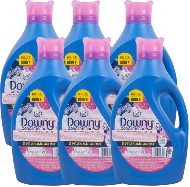 다우니 섬유유연제 아로마 플로럴 본품, 2.8L, 6개