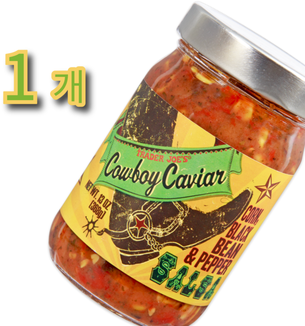 트레이더조 카우보이 캐비어 살사 소스, 1개, 368g