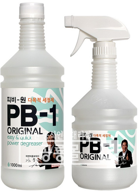 정품 피비원 PB-1 다목적 세정제 본품 680ml + 교체형 1000ml 세트, 1개